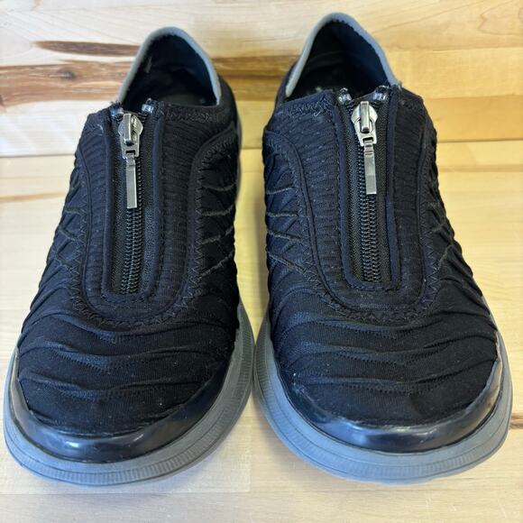 BZees Black Comfort Washable Zipper Top Shoe W9 - Picture 3 of 9